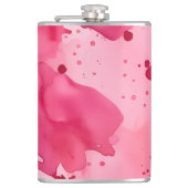 Pink on Pink Abstract Flachmann (Vorderseite)