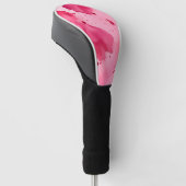 Pink on Pink Abstract  Golf Headcover (angewinkelt)