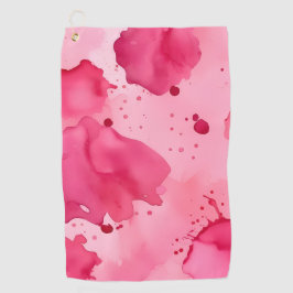 Pink on Pink Abstract Golfhandtuch