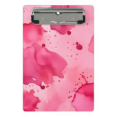 Pink on Pink Abstract  Mini Klemmbrett (Vorderseite)