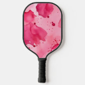 Pink on Pink Abstract Pickleball Schläger (Rückseite)