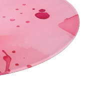 Pink on Pink Abstract Schneidebrett (Ecke)