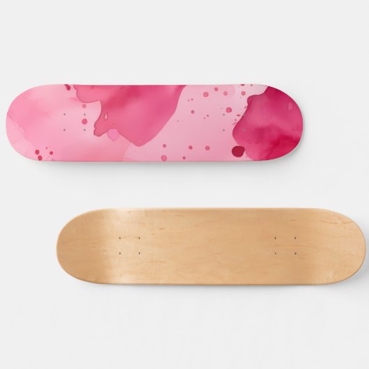 Pink on Pink Abstract Skateboard (Horizontal)