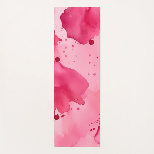 Pink on Pink Abstract Yogamatte (Vorderseite)