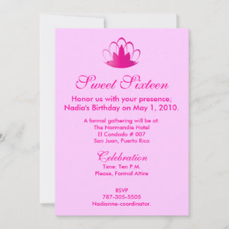 Pink On Pink Sixteen - Anpassen. Einladung