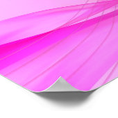 Pink On Pink Wave Poster (Ecke)