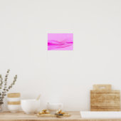 Pink On Pink Wave Poster (Küche)