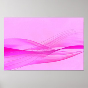 Pink On Pink Wave Poster