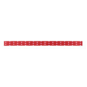 Pink on Red Polka Dots Satinband (Vorderseite)