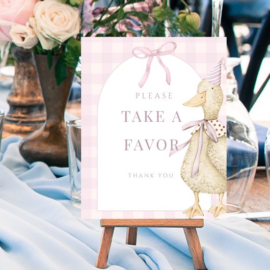 Pink One Albern Goose Gefallen Unterschrift Poster