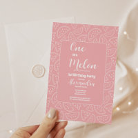 Pink One in the Melon Girl First Birthday