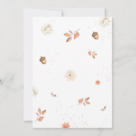 Pink One Little Pumpkin Birthday Party Einladung (Rückseite)