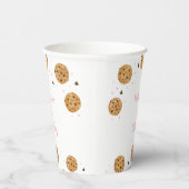 Pink One Sweet Cookie Geburtstag Pappbecher (Rechts)