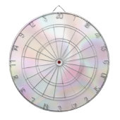 Pink Opal Holographic Rainbow Dart Board Dartscheibe (vorne)