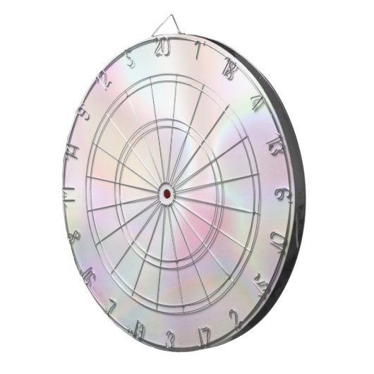 Pink Opal Holographic Rainbow Dart Board Dartscheibe (Vorderseite rechts)