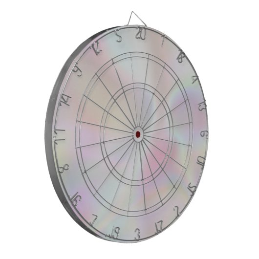 Pink Opal Holographic Rainbow Dart Board Dartscheibe (Vorderseite Links)
