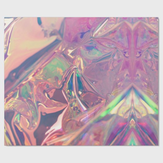 Pink Opal Shiny Textur Geschenkpapier (Flach)