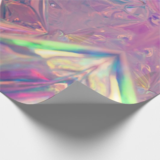 Pink Opal Shiny Textur Geschenkpapier (Ecke)