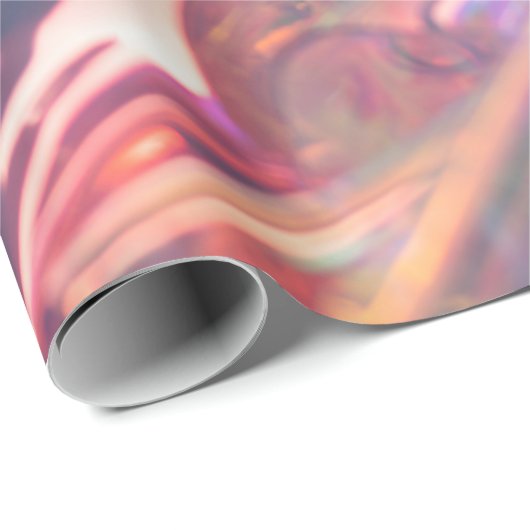 Pink Opal Shiny Textur Geschenkpapier (Rolleneckpunkt)