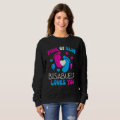 Pink Or Blue Bisabuelo Loves You   Baby Gender Rev Sweatshirt (Vorne ganz)