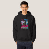 Pink Or Blue Granny Loves You Gender Reveal Elepha Hoodie (Vorne ganz)