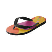 Pink & Orange Fun Splash Kids’ Flip Flops Kinderbadesandalen (Schrägansicht)