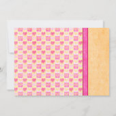 Pink Orange Gerbera Daisy Wedding Einladung (Rückseite)