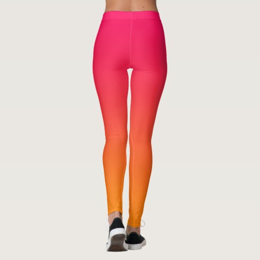 PINK ORANGE GRADIENT LEGGINGS (Rückseite)