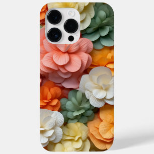 PINK ORANGE GREEN WHITE 3-D SEHEN BEGONIA BLUME Case-Mate iPhone 14 PRO MAX HÜLLE