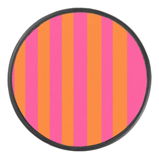 Pink & Orange Hockey Puck (Vorderseite)