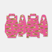 Pink Orange Jungle Tiger Tiermuster Geschenkschachtel (Ungefaltet)