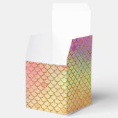 Pink & Orange Meerjungfrau Muster Geburtstagsparty Geschenkschachtel (Geöffnet)