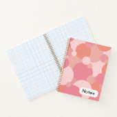 Pink-orange Moleküle Spiralnotebook Notizblock (Innenseite)