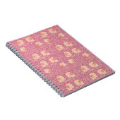 Pink-orange-Pimnell William Morris-Muster Notizblock (Rechte Seite)