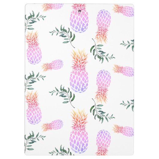 PINK & ORANGE PINEAPPING KLEMMBRETT (Rückseite)