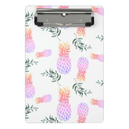 PINK & ORANGE PINEAPPLE MINI KLEMMBRETT