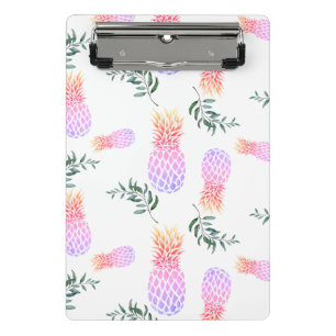 PINK & ORANGE PINEAPPLE MINI KLEMMBRETT