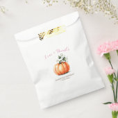 Pink Orange Pumpkin Baby Dusche Bonbons Geschenktütchen (Versiegelt)