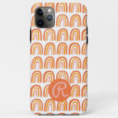 Pink Orange Rainbows Muster CUSTOM Case-Mate iPhone Hülle (Rückseite)