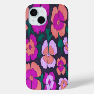 Pink Orange und Black iPhone Case