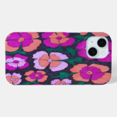 Pink Orange und Black iPhone Case (Rückseite (Horizontal))