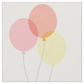 Pink Orange Yellow Balloon Pattern Stoff (Nahaufnahme)