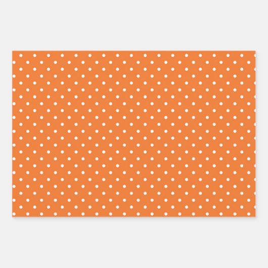 Pink Orange Yellow Polka Dots Muster Wrappi Geschenkpapier Set (Vorderseite 2)