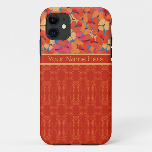 Pink Orange Yellow Poppies iPhone 5/5 Xtreme Case (Rückseite)