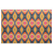 Pink Orange Yellow Retro Funky Abstraktes Muster Stoff (Fat Quarter (45,7 x 55,9 cm))