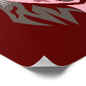 Pink Orc Girl Poster (Ecke)