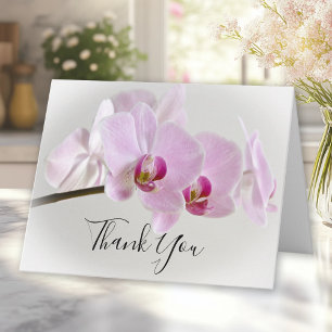 Pink Orchid Blume Beerdigung Beileid Vielen Dank Dankeskarte