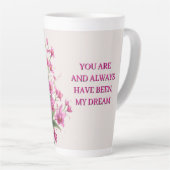 Pink Orchid Bouquet With Delicate Blooms Milchtasse (Rechte Ecke)