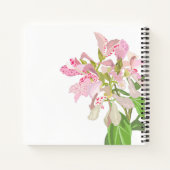 Pink Orchid Floral Design – Elegant Botanical Art Notizblock (Rückseite)