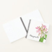 Pink Orchid Floral Design – Elegant Botanical Art Notizblock (Innenseite)